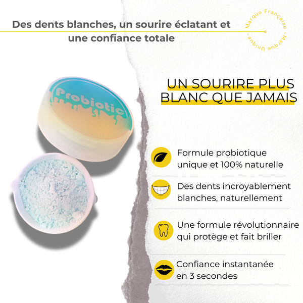 Poudre blanchissante miracle aux probiotiques™